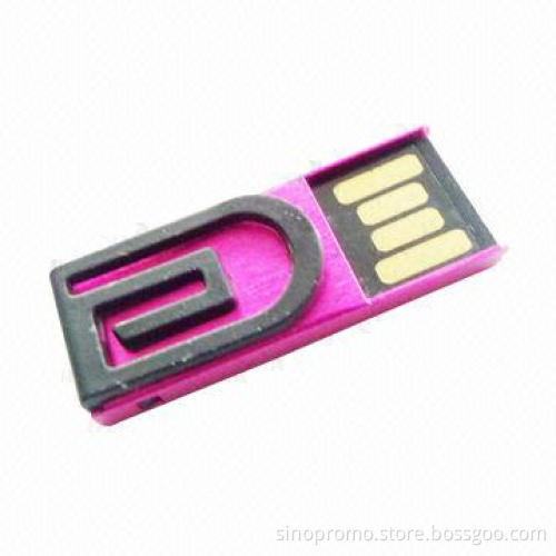 Mini clip USB flash drives